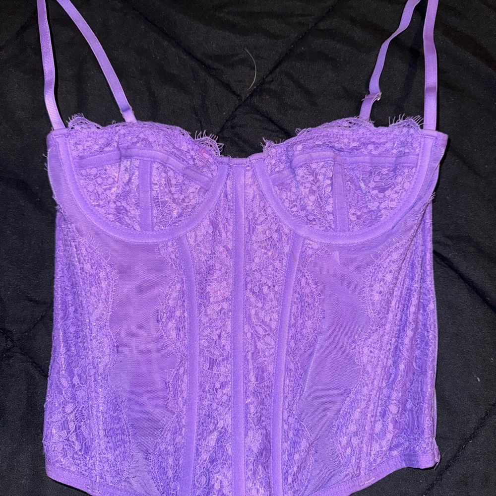 Urban outfitters Purple Lace Corset Top